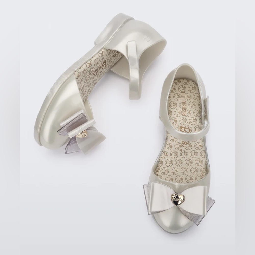 MINI MELISSA Amy + BARBIE Metallic white